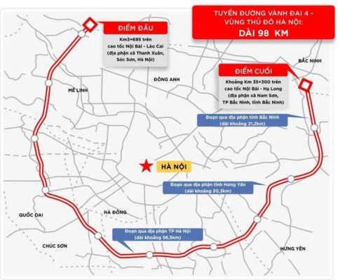 bản đồ quy hoạch đường vành đai 4